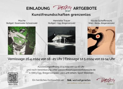 Pᴀꜱꜱɪᴏɴ ꜰᴏʀ Aʀᴛ! „Kunstfreundschaften grenzenlos“ (Ausstellung | Bregenz)