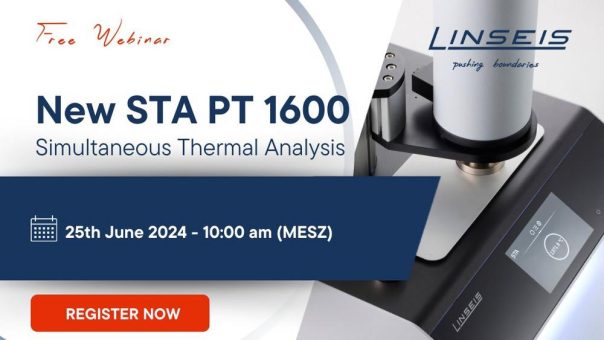 New STA PT 1600 – Simultaneous Thermal Analysis (Webinar | Online)