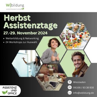 Herbst Assistenztage 2024 – Assistenzkongress in Wiesbaden (Kongress | Wiesbaden)