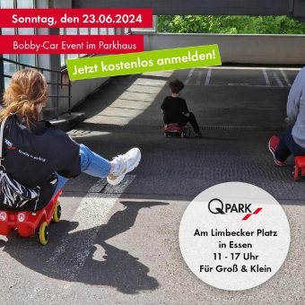 Bobby-Car Event für Klein & Groß im Q-Park Parkhaus (Unterhaltung / Freizeit | Essen)