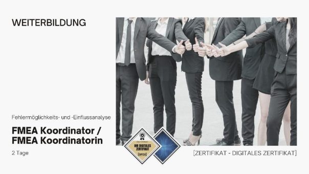 FMEA Koordinator / -in | Seminar | Schulung | Training (Seminar | Stuttgart)