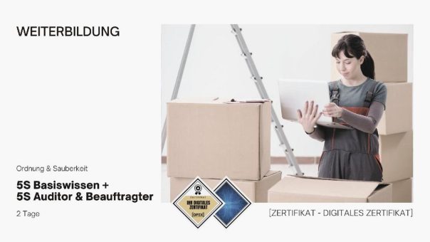 5S Basiswissen + 5S Auditor & Beauftragter | Seminar | Schulung (Seminar | Frankfurt am Main)