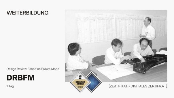 DRBFM – Design Review Based on Failure Mode | Seminar | Schulung (Seminar | Stuttgart)