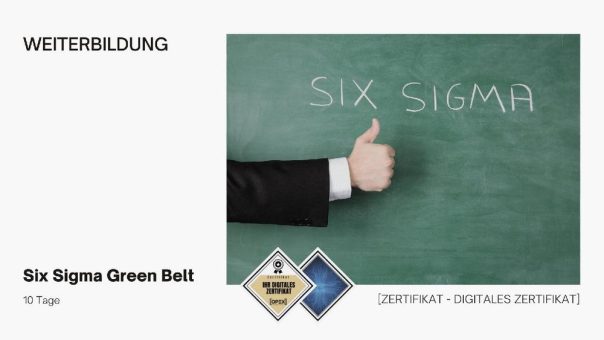 Six Sigma Green Belt Training Ausbildung (Seminar | Stuttgart)