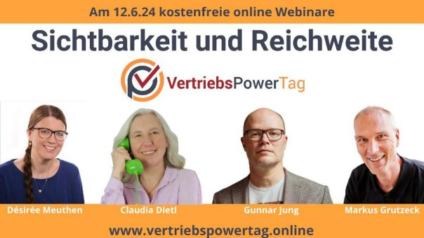 VertriebsPowerTag: Sichtbarkeit und Reichweite (Webinar | Online)