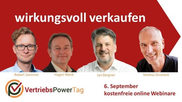 VertriebsPowerTag – wirkungsvoll verkaufen (Webinar | Online)