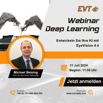 Erleben Sie KI-Methoden mit EyeVision 4.4 (Webinar | Online)