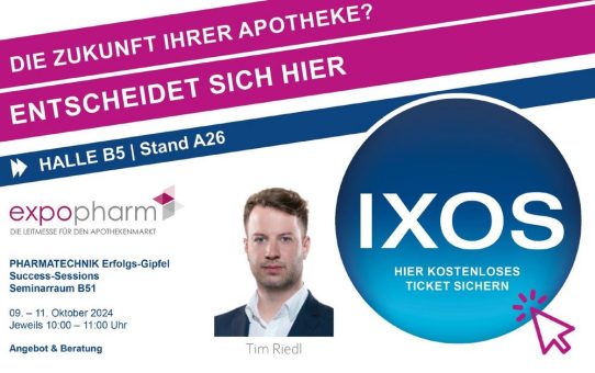 PHARMATECHNIK Erfolgs-Gipfel auf der expopharm: Angebot und Beratung (Vortrag | München)