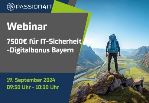 WEBINAR: 7500€ FÜR IT-SICHERHEIT – DIGITALBONUS BAYERN (Webinar | Online)