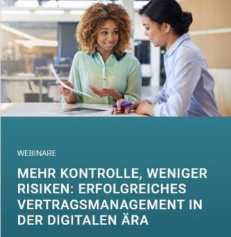 Kostenfreies Webinar: „Erfolgreiches Vertragsmanagement in der digitalen Ära“ (Webinar | Online)