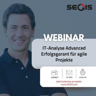 IT-Analyse Advanced Erfolgsgarant für agile Projekte (Webinar | Online)