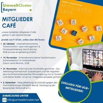 Mitglieder-Café: Unternehmensinterne Transformation – Kommunikation im Unternehmen (Webinar | Online)