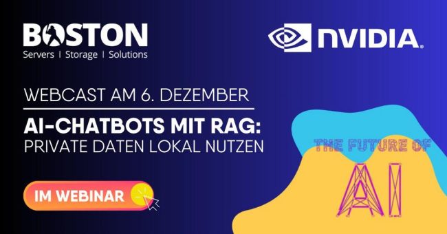 Mit RAG und NVIDIA zu sicheren Chatbots: Private Daten lokal nutzen (Webinar | Online)