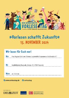 Bundesweiter Vorlesetag (Unterhaltung / Freizeit | Pasewalk)