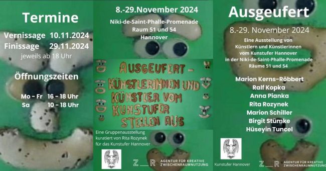 „Ausgeufert“ – Kunstausstellung Vernissage 10.11.2024 (Ausstellung | Hannover)