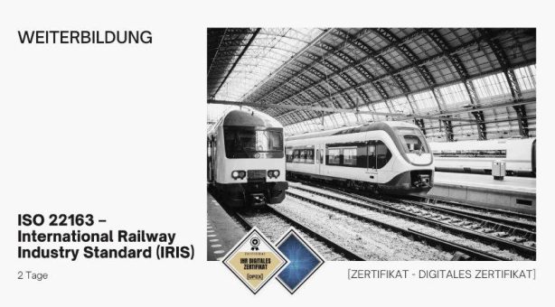 ISO 22163 – International Railway Industry Standard Revision 4 (Webinar | Online)