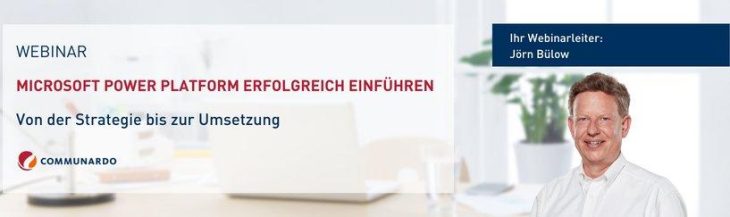 Live Webinar: Microsoft Power Platform erfolgreich einführen – Von der Strategie bis zur Umsetzung (Webinar | Online)