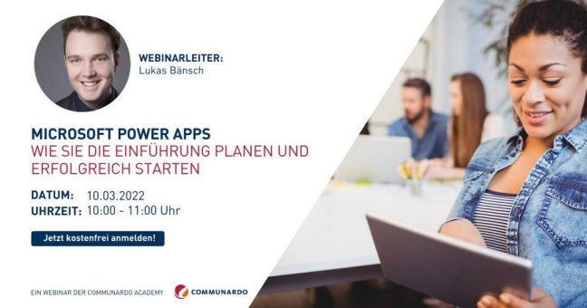 Live Webinar: Microsoft Power Apps – Wie Sie die Einführung planen und erfolgreich starten (Webinar | Online)