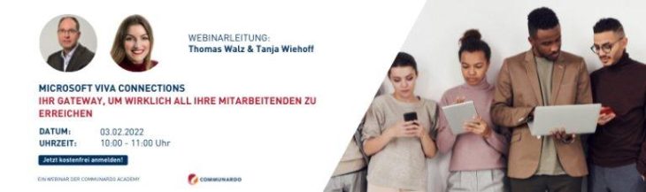 Live Webinar: Viva Connections – Ihr Gateway, um wirklich alle Mitarbeitenden zu erreichen (Webinar | Online)